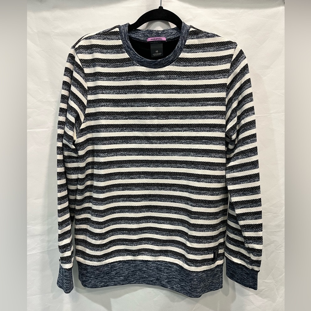 Scotch And Soda Striped Crewneck Sweater M